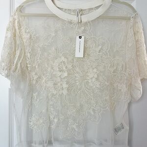 Anthropologie lace top